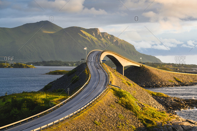 Storseisundet Bridge along the Atlantic Ocean Road, More og Romsdal, Norway