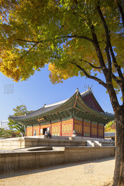 South Korea - November 1, 2019: Deoksugung Palace, Seoul, South Korea