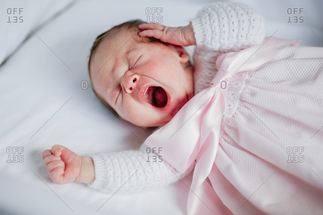 yawning baby