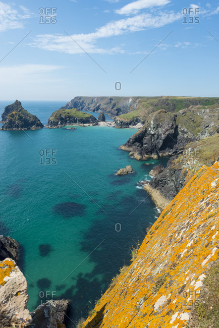 clear water at Kynance Cove on the Lizard Peninsula in Cornwall
