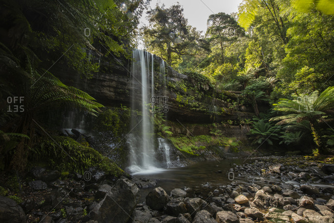 Russell Falls in Mount Field National Park, Tasmania, Australia