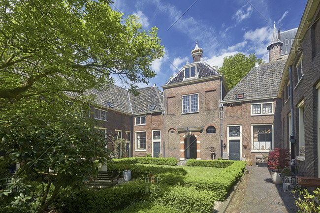 May 2, 2018: The Secret Garden in Jan Pesijnshof, Leiden, South Holland, Netherlands