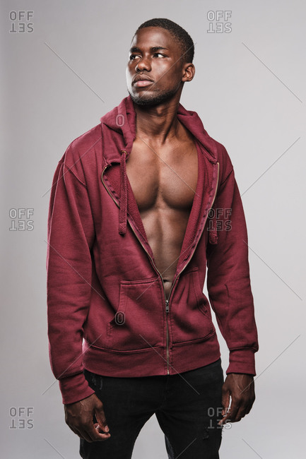 Black guy hot sale with hoodie