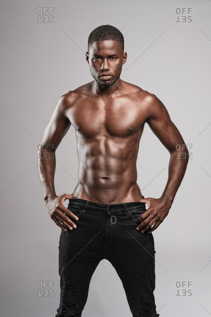 black skinny man