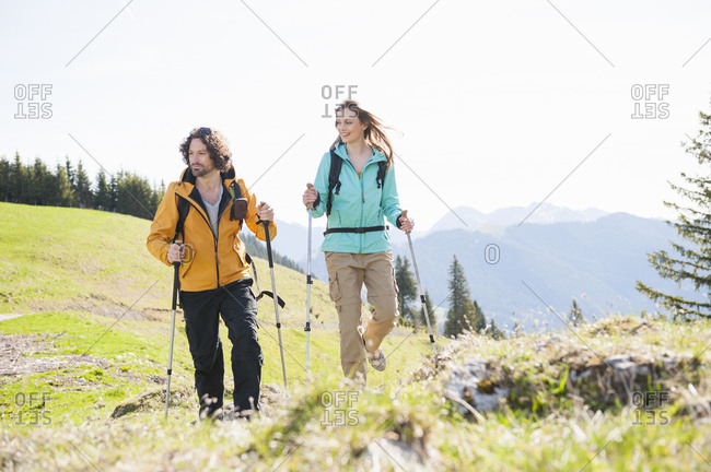 Hiking couple- Wallberg- Bavaria- Germany