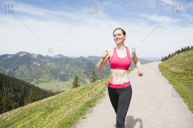 Female jogger- Wallberg- Bavaria- Germany