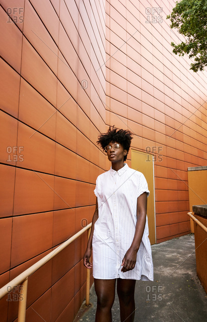 trendy orange dress