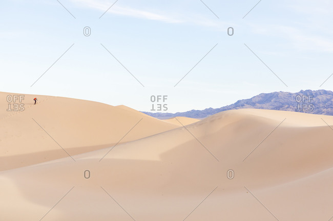 Sand dunes in Gobi Desert, Gobi Gurvansaikhan National Park, Omnogovi Province, Mongolia