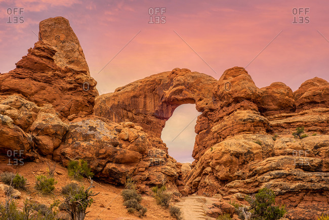 Turret Arch in Arches National Park, Utah