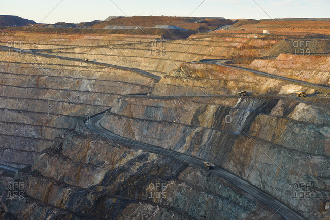 Opencast mine, gold mine, Kalgoorlie, Western Australia