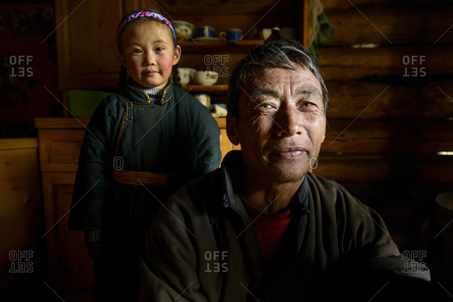September 8, 2013: Mongolian nomadic family, Mongolia