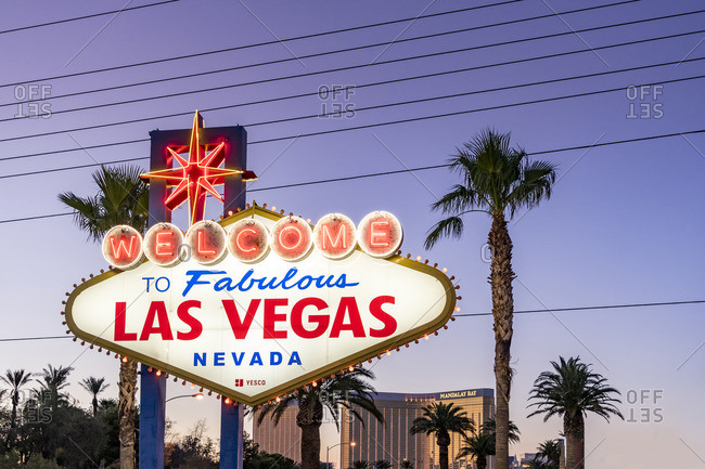June 30, 2017: Welcome sign, Las Vegas, Nevada, USA