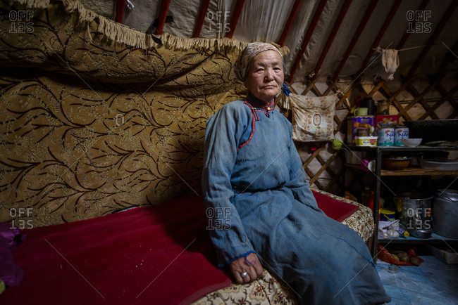 September 13, 2013: Mongolian nomads in their yurts, Mongolia