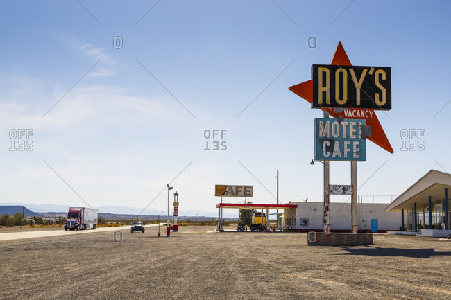 June 7, 2016: Roy's Motel and Caf�, Amboy, Mojave Desert, San Bernadino County, California, USA