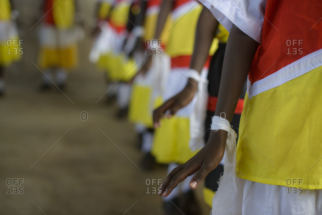 An event organized by the Catholic Church for children of Catholic schools in the Turkana tribal region of Kenya