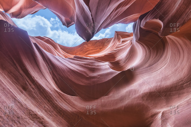 Antelope Canyon textures and light in Arizona.