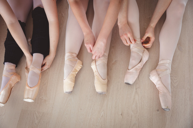 Ballet equipment that helps during ballet classes and preparations