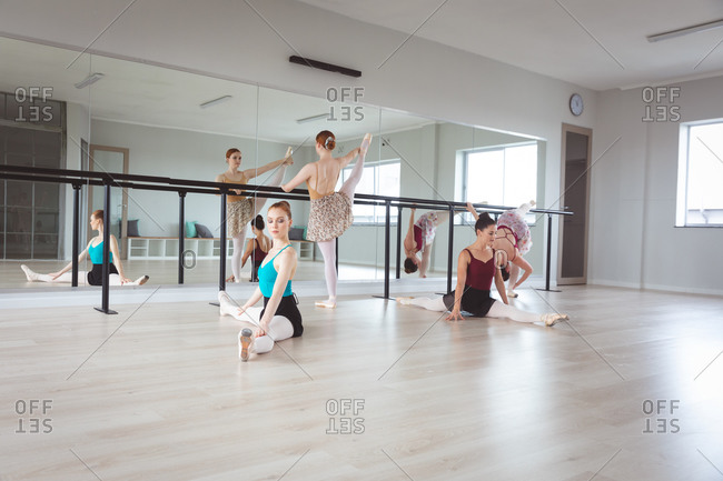 Ballet Barre Exercise Stock Photos Offset