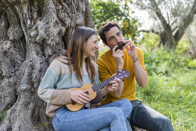 playing music together stock photos - OFFSET