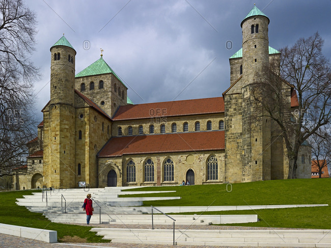 April 17, 2013: St. Michael church in Hildesheim, Lower Saxony, Germany,