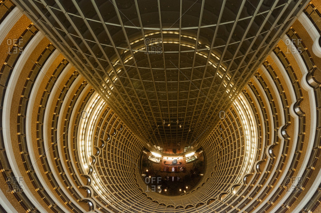 October 20, 2013: Lobby, Grand Hyatt, Jin Mao Tower, Shanghai, China