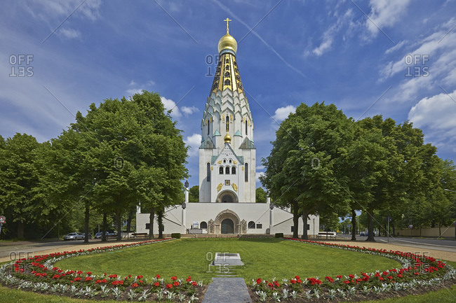 May 25, 2014: Russian church in Leipzig, Saxony, Germany, Europe