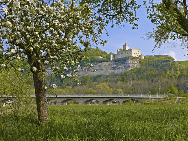 Rudelsburg Castle, Bad Kosen, Saaleck, Saxony-Anhalt, Germany, Europe