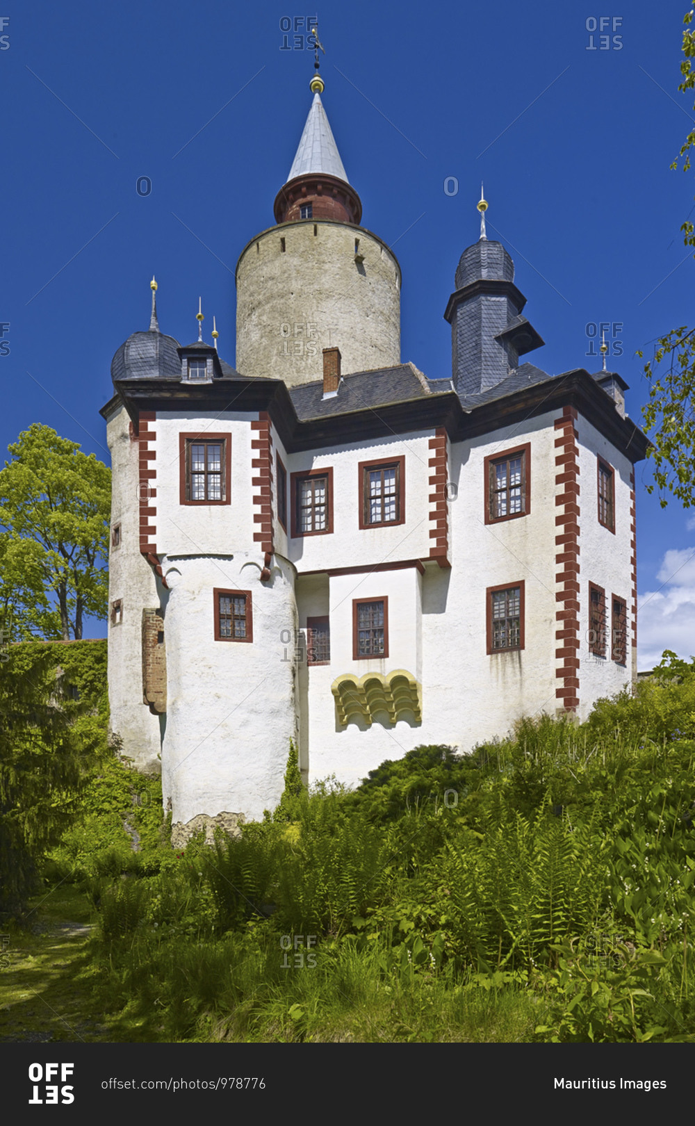 Posterstein Castle in the Upper Sprottental, Altenburger Land District, Thuringia, Germany, Europe