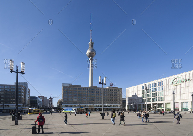 February 24, 2014: Alexanderplatz, Mitte, Berlin, Germany, Europe