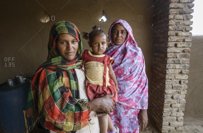 April 23, 2014: Nubian women in the Sahara, Sudan