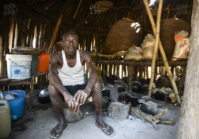 June 30, 2015: Man, indigenous tribal group from the province of Cunene, Angola, Africa