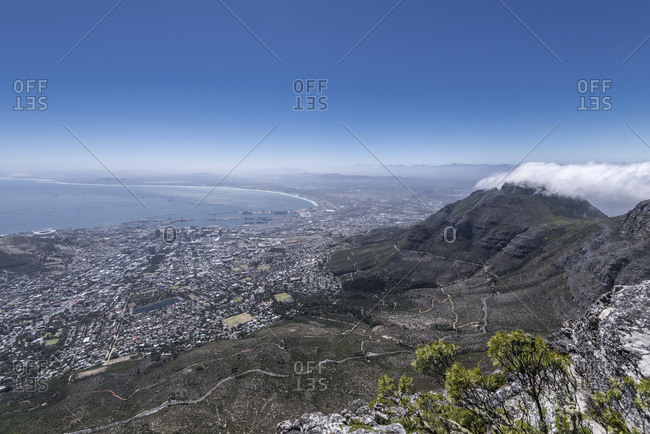 View from Table Mountain, Cape Town, Western Cape, South Africa, Africa