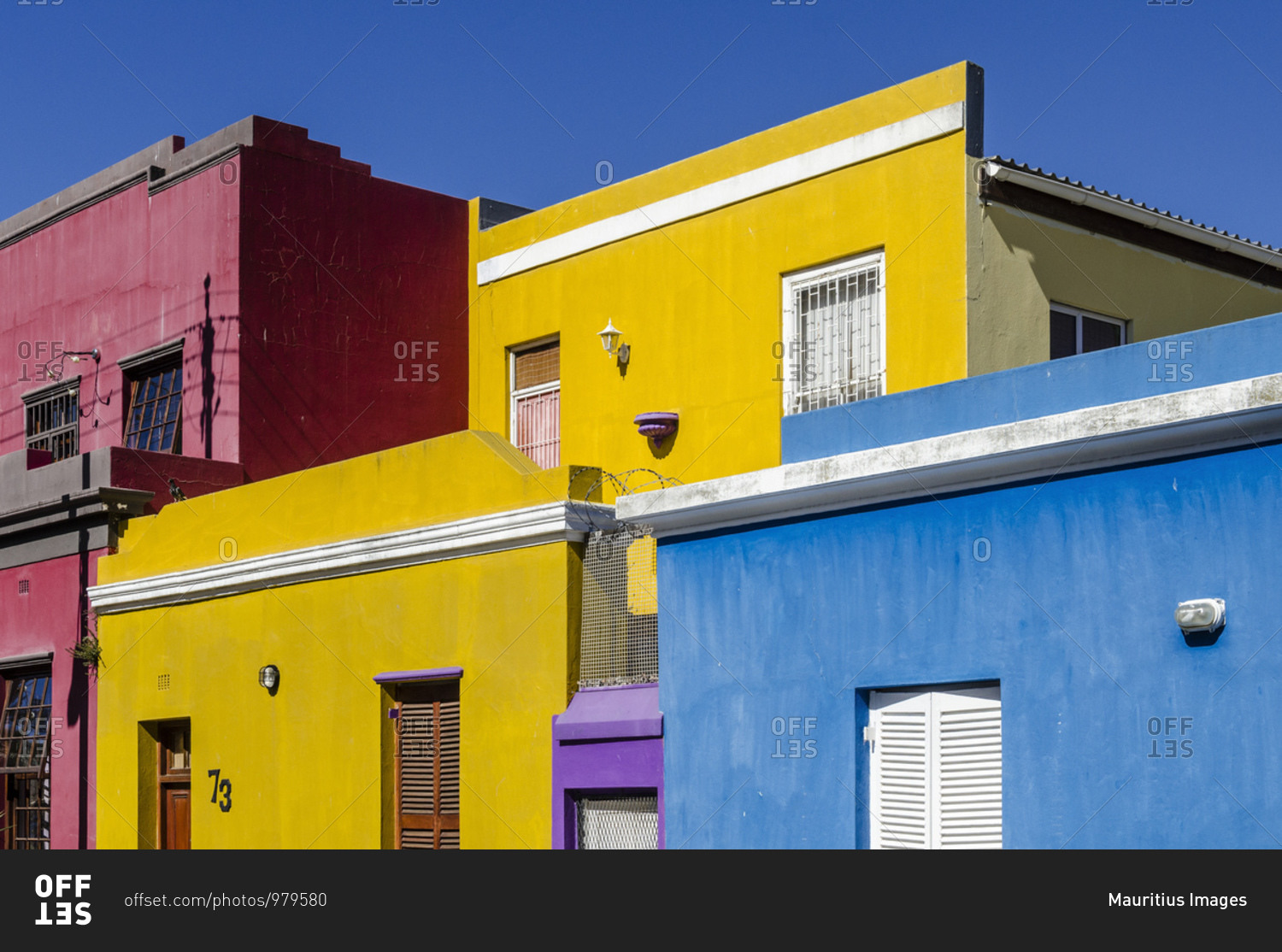 Colorful houses in Bo-Kaap, Cape Town, South Africa, Africa