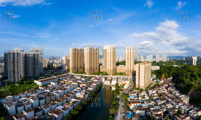 June 21, 2019: Jiangmen city, Guangdong province, building scenery