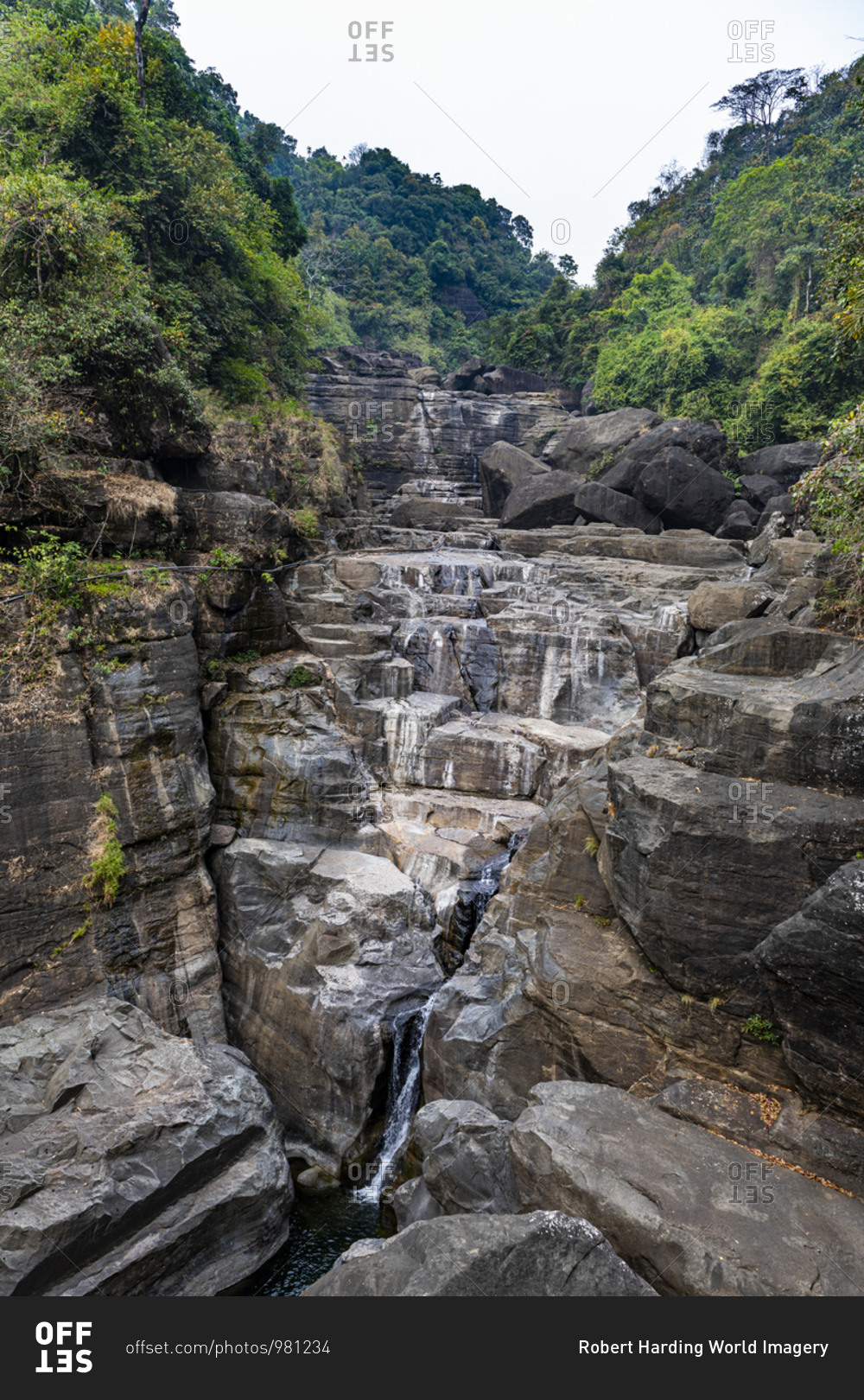 Pantumai Waterfall, Khasi Hills, Meghalaya, India, Asia