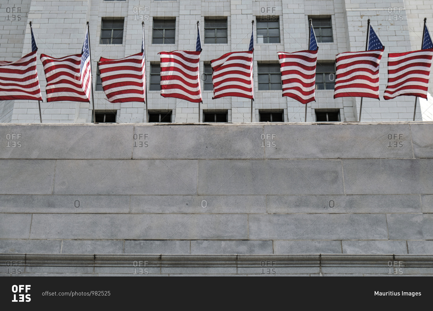 USA, United States of America, California, Los Angeles, Downtown, Chinatown, CBD, Central Business District, Superior Court, Court house, american flags,