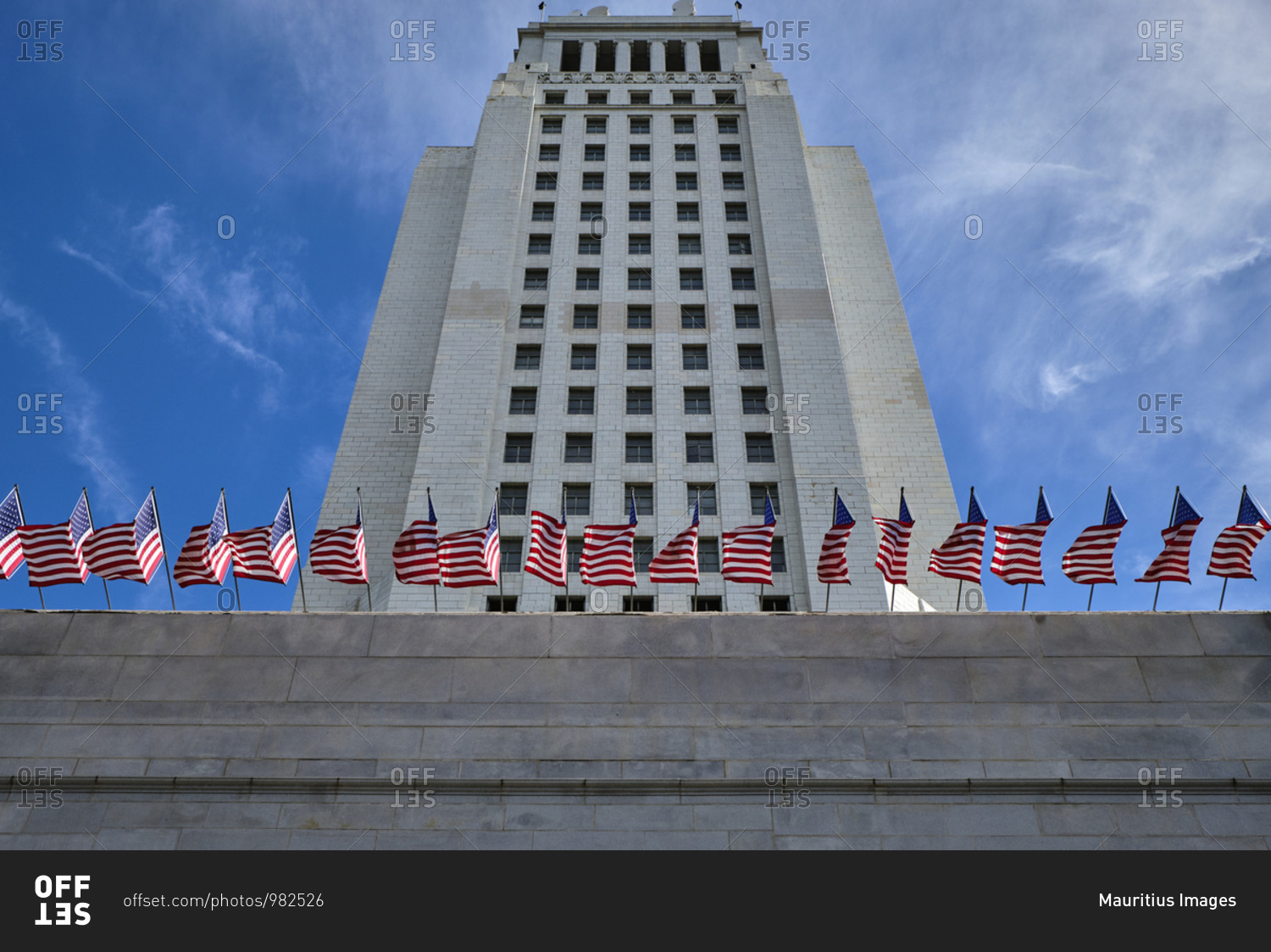 USA, United States of America, California, Los Angeles, Downtown, Chinatown, CBD, Central Business District, Superior Court, Court house, american flags,