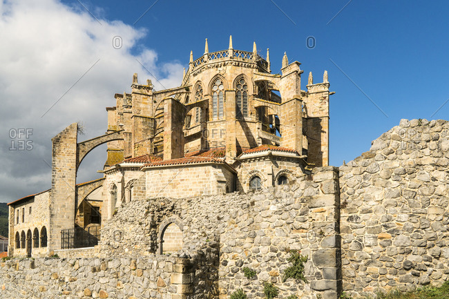 Spain, Cantabria, Castro-Urdiales, Cathedral, Nuestra Senora de la Asuncion