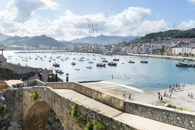 Spain, Cantabria, Castro-Urdiales, medieval port city