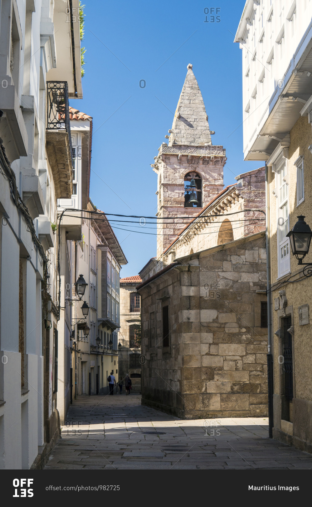 Spain, north coast, Galicia, A Coruna, La Coruna, historic old town, Convento y Plaza de las Barbaras