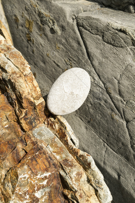 Spain, north coast, Asturias, coastline, rocks, Playa del Silencio, striking rock strata