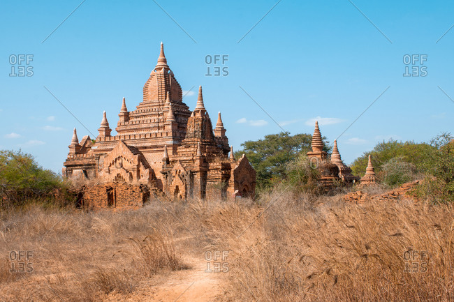 Beautiful temple in Old Bagan, Mandalay Region, Myanmar (Burma)