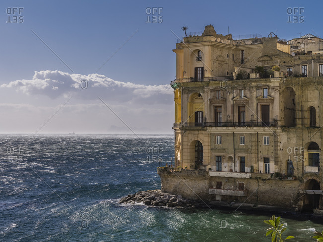 Dilapidated palazzo in the Bay of Naples