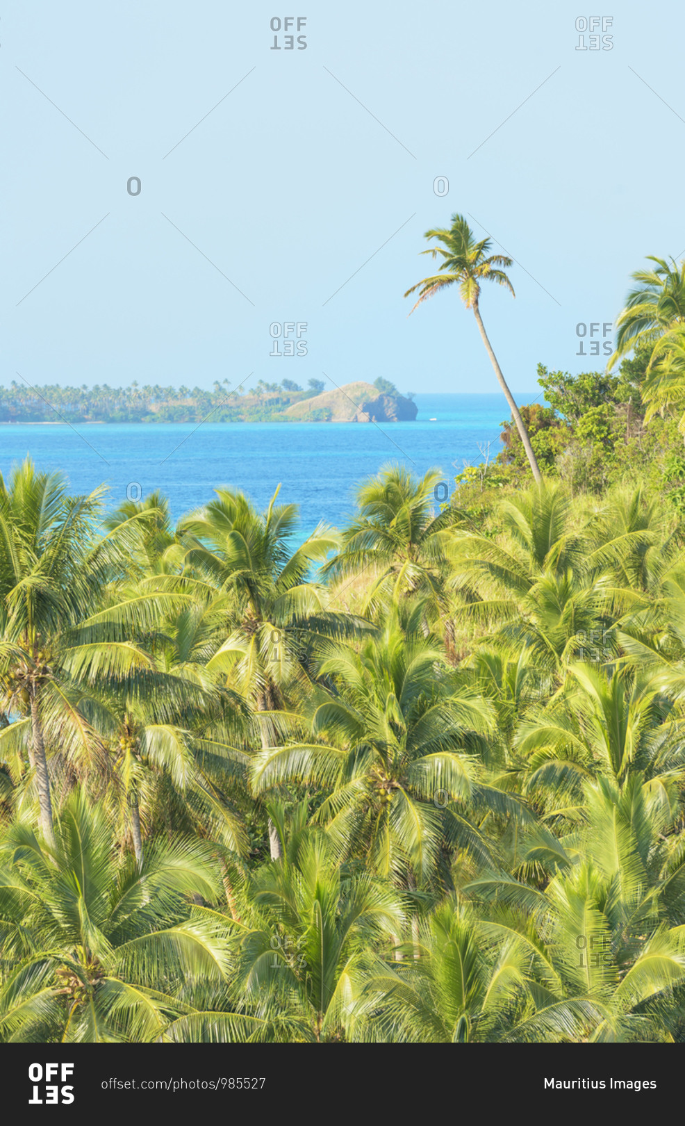 View of Nanuya Lailai Island, Yasawa island group, Fiji, South Pacific islands,