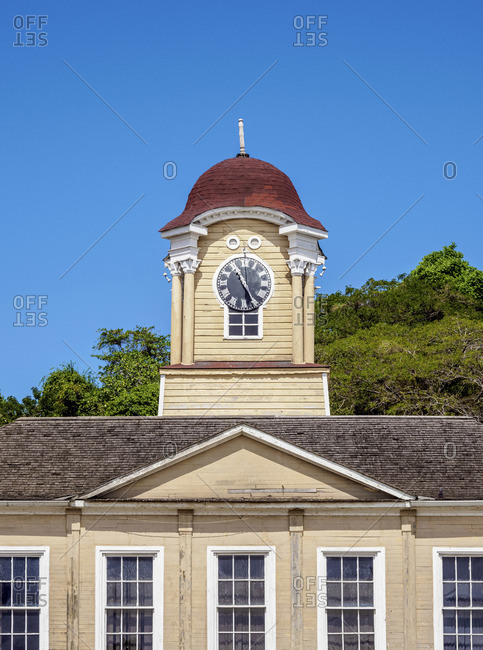 Hanover Municipal Corporation Building, detailed view, Lucea, Hanover Parish, Jamaica