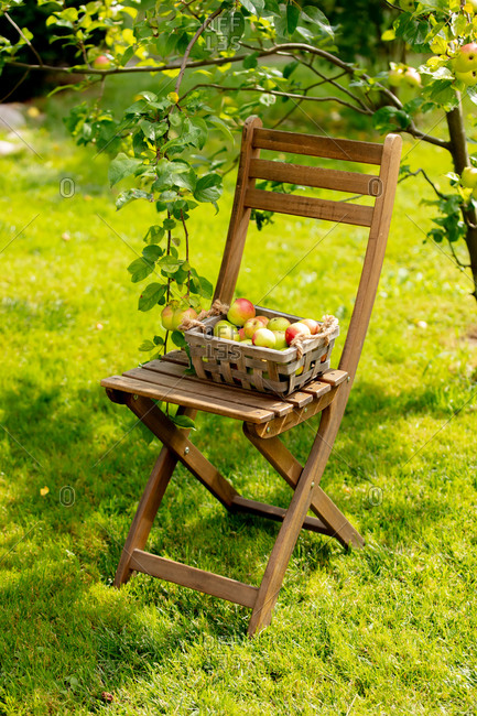 garden chair stock photos - OFFSET