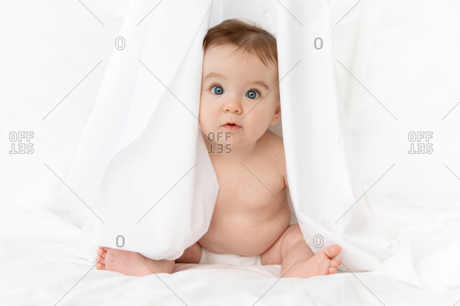 babies funny expression stock photos - OFFSET