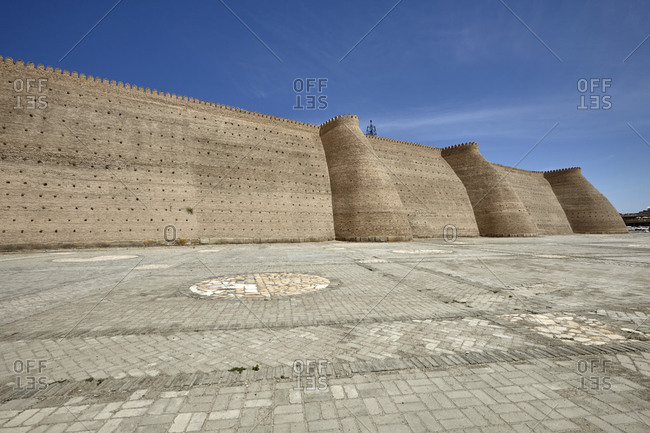 The Ark of Bukhara is a massive fortress located in the city of Bukhara, Uzbekistan