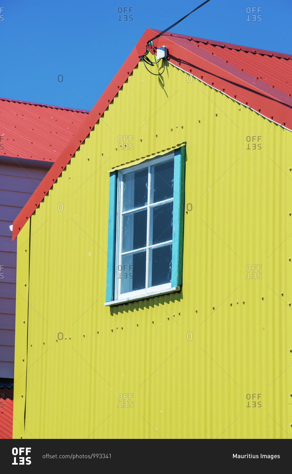 Colorful house, Stanley, East Falkland, Falkland Islands, South Atlantic, South America