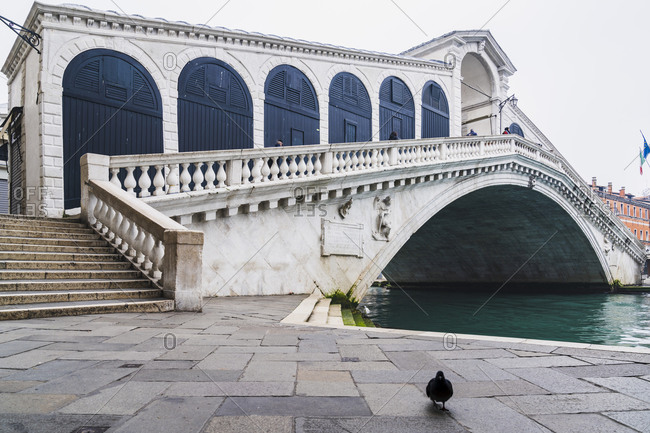 Rialto Bridge, Venice, historic center, island, Veneto, Italy, northern Italy, Europe